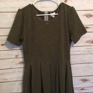 LuLaRoe Dress olive green worn once